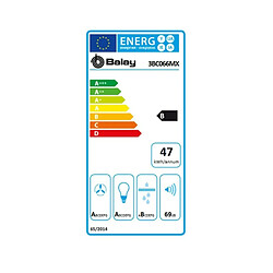 Hotte standard Balay 3BC066MX 60 cm 590 m3/h 69 dB 220 W