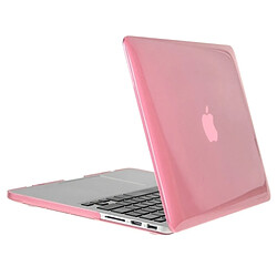 Avis Wewoo Housse Étui rose pour Macbook Pro Retina 13,3 pouces 3 en 1 cristal dur coque en plastique de protection avec clavier de et prise de poussière de port