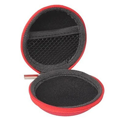 Wewoo Etui Casque / Ecouteurs rouge pour / écouteur Boîte de sac de transport de style grille