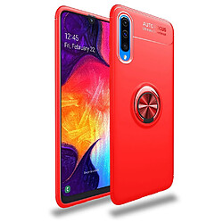 Wewoo Coque Souple TPU Antichoc pour Galaxy A50 avec support invisible Rouge