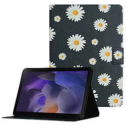 Etui en PU avec support et porte-cartes Marguerite pour votre Samsung Galaxy Tab A8 (2021) SM-X200/SM-X205