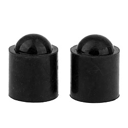 10pcs couverture en caoutchouc tête de billard pointe de la piscine couvre billard snooker noir pas cher