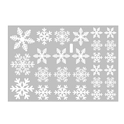 10pcs Décorations de Noël Snowflake Sticker Sticker Sticker Verre Sticker Noël Sticker Snowflake Sticker