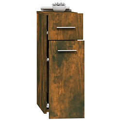 Avis vidaXL Armoire d'apothicaire Chêne fumé 20x45,5x60cm Bois d'ingénierie