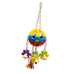 Oiseau perroquet jouets suspendus cloche oiseau cage animal hamac balançoire type de jouet 3 pas cher