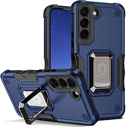 Coque en TPU antichoc avec béquille bleu pour Samsung Galaxy S22 Plus 5G