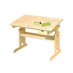 Vente-Unique Bureau Enfant Inclinable "School" 109cm Naturel