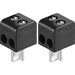 Fiche haut-parleur Mâle droit BKL Electronic 0205018 pôles: 2 noir 2 pc(s)