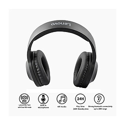 Avis LENOVO - Casque Bluetooth HD116 noir