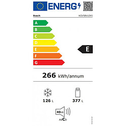 Acheter Réfrigérateur combiné 70cm 500l brassé inox - kgv58vleas - BOSCH