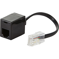 Adaptateur RJ45 (mâle) vers RJ11 (femelle) - noir - Dio