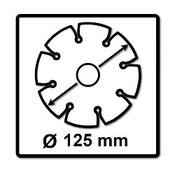 WellCut Disques à tronçonner diamant 125 x 22,23 mm - 4 pièces ( 4x WC-SD12522 )