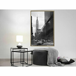 Paris Prix Affiche Murale Encadrée Empire State Building 40 x 60 cm Or