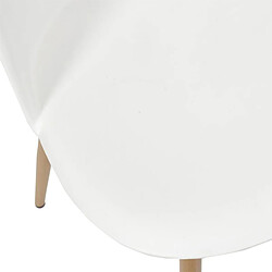 The Home Deco Factory Chaise avec assise en plastique Bergen (Lot de 2) blanc. pas cher