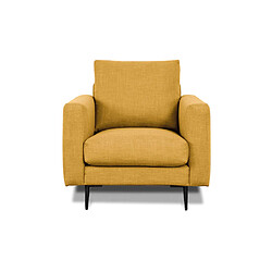 MAISON AUBERTIN Fauteuil Caruso Tissu Jaune 1 Place