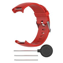 Avis Wewoo Bracelet pour montre connectée en silicone Garmin Approach S3 rouge