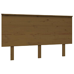 vidaXL Tête de lit Marron miel 139x6x82,5 cm Bois massif de pin