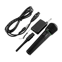 Filaire/Sans Fil Karaoké Micrphones, de Poche Dynamique Vocal Microphone, cardioïde Micro pour Chanter avec On/OFF et Amovible XLR Câble, Récepteur