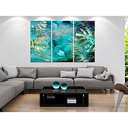 Artgeist Tableau - Turquoise and Gold (3 Parts) cm