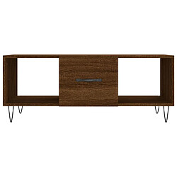 Acheter vidaXL Table basse chêne marron 102x50x40 cm bois d'ingénierie