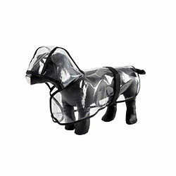 Paris Prix Imperméable pour Chien Transparent 50cm Noir