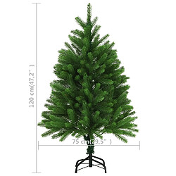 vidaXL Arbre de Noël artificiel aiguilles réalistes 120 cm vert pas cher