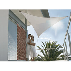 JARDIéco Voile d'ombrage triangulaire 3,60 x 3,60 x 3,60 m - Taupe