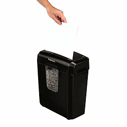 Déchiqueteuse de Papier Coupe Fine Fellowes 4687401 11 L 6 Feuilles Noir