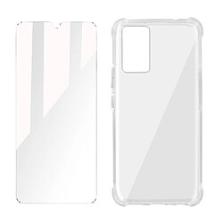 Avizar Pack Protection Vivo V21 Coque Souple et Verre Trempé transparent