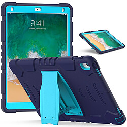 Coque en TPU + Silicone Résistant aux impacts avec béquille Bleu marin/Bleu ciel pour votre Apple iPad Pro 10.5 pouces (2017)/iPad Air 10.5 pouces (2019)