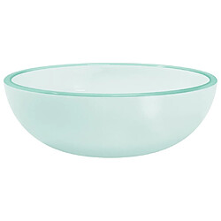 vidaXL Lavabo Verre trempé 35x12 cm Dépoli