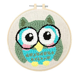 Avis 2 Ensembles Animaux Hibou Poinçon Aiguille Kits Avec Poinçon Broderie Stylo Bricolage Artisanat