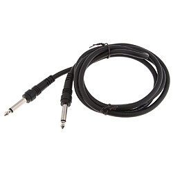 Câble audio mono mâle / mâle 6.5mm pour amplificateur de haut-parleur guitare 1.5meter pas cher