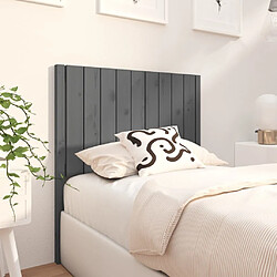 Avis Maison Chic Tête de lit scandinave pour lit adulte,Meuble de chambre Gris 95,5x4x100 cm Bois massif de pin -MN27775