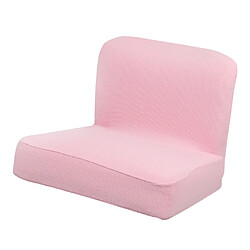 Avis chaise courte de dossier de chaise de bar extensible pour le dos, dossier bas, housse rose