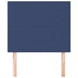 Avis Maison Chic Lot de 2 Têtes de lit design Bleu pour chambre - Décoration de lit 90x5x78/88 cm Tissu -MN90088