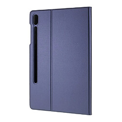 Avis Etui en PU avec support bleu foncé pour votre Samsung Galaxy Tab S6 T860