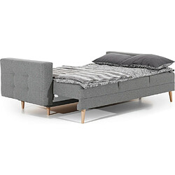 VENESETTI Canapé 3 places convertible - en tissu de qualité gris, ASVENA pas cher