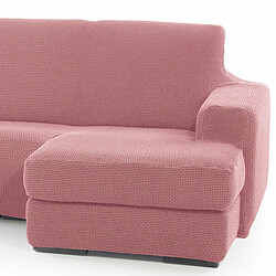 Chaise longue avec bras droit court Sofaskins NIAGARA 210 - 340 cm - Rose clair