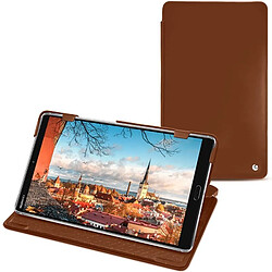 Housse cuir Huawei MediaPad M5 8 - Rabat horizontal - Marron ( Nappa - Pantone #8B4720 ) - NOREVE