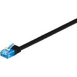 Disney U/UTP CAT6A 5M Black Flat Unshielded Network Cable, PVC, 4x2xAWG 30/7 CU