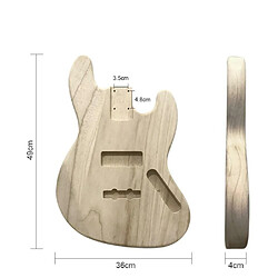 Justgreenbox Corps en érable bricolage en bois poli de type baril de guitare électrique pour basse de style JB - 4000154090110 pas cher