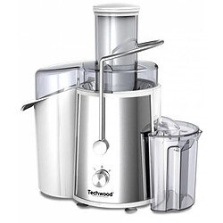 Techwood Centrifugeuse Extracteur de jus INOX 800W Filtre INOX 2 vitesses pulpe 1,5 litre jus amovible 0,75 litre