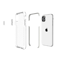 Wewoo Coque Souple Pour iPhone 11 Pro Grid Pattern Housse de protection en TPU transparent antichoc blanc pas cher