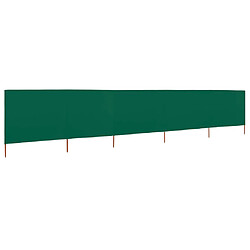 vidaXL Paravent 5 panneaux Tissu 600 x 120 cm Vert