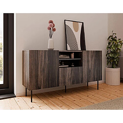 Bestmobilier Franco - buffet bas - bois - 150 cm pas cher