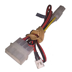 Câble Adaptateur Molex Mâle/Femelle + 2-Pin Ventilateur - Occasion