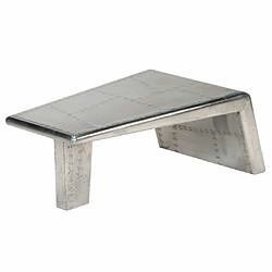 Maison Chic Tabls basse,Table Console pour salon Aviator Style d'avion vintage Aluminium -MN82026