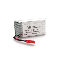 vhbw Batterie Li-Ion 1000mAh (3.7V) pour modèle Quadcopter 20c