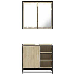 Acheter vidaXL Ensemble de meubles de salle de bain 2 pcs chêne sonoma